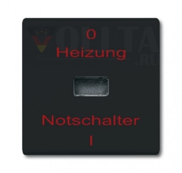 Busch-Jaeger 2102H-35 серия:Allwetter44  отопление аварийный выключатель крышка, цвет:антрацит