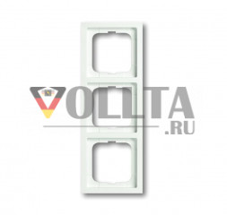 Busch-Jaeger 1723-884K Future linear, рамка,3 группы, белый, тон: матовый