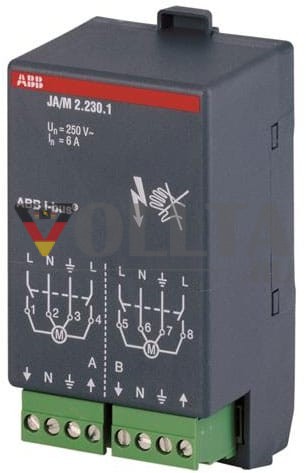 ABB Stotz-Kontakt JA/M2.230.1, модуль актуатора жалюзи, 2-ходовой, 230 В переменного тока, 2CDG110003R0011