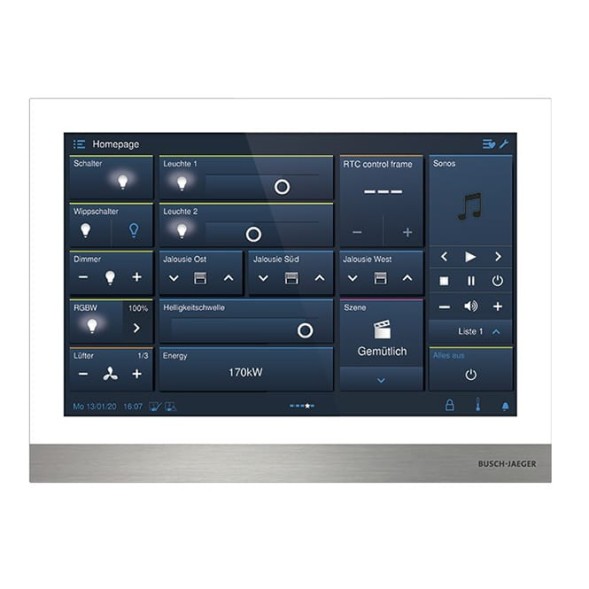 Busch-Jaeger 2TMA130050W0060 H8237-5W-03 IP сенсорный 10 LAN/LAN сенсорный элемент управления