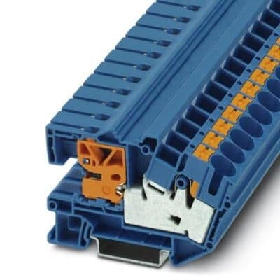 Phoenix Контакт 3214025 PTN 16/S нейтральный провод -N-Размыкающая клемма , цвет: голубой 16 mm