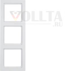 Berker 10136099 оправа полярно-белая бархатная Berker Q.3