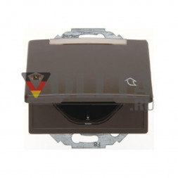 Berker 47480001 Arsys SCHUKO-розетка  16А, цвет:коричневый, тон:глянец