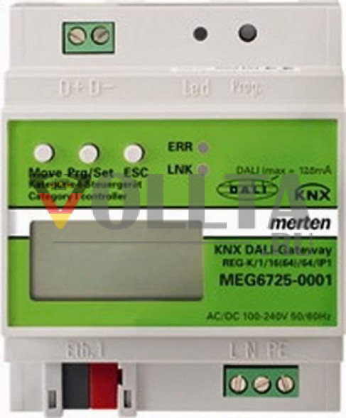 Merten MEG6725-0001 DALI-шлюз, REG-K-1-16-64-64-IP