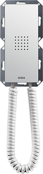 Gira 128103 System55 Квартирная станция  стандарт c Horer цвет:чисто белый, тон:глянец