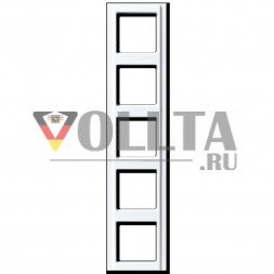 Jung A585WW A500 рамка пятерная цвет: альпийский белый