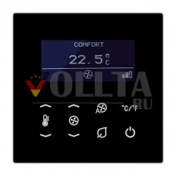 Контроллер комнатной температуры Jung TRDLS9248SW KNX Fan Coil, серия LS, черный