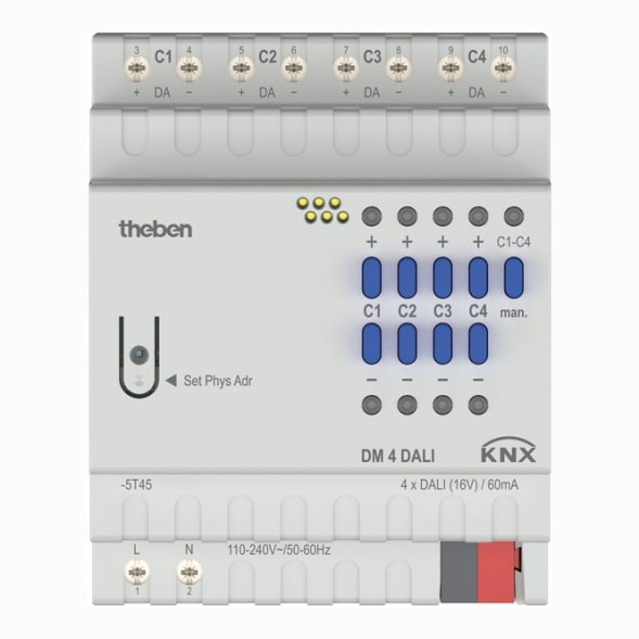 Актуатор Theben 4940300 DM 4 DALI KNX