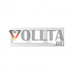 Berker 13737009 K1 рамка,3 группы, горизонтальная, цвет:полярная белизна, тон:глянец