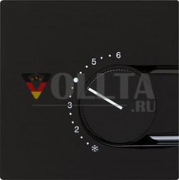 Gira 039047 S-Color Регулятор температуры помещения,  цвет: черный, тон:глянец