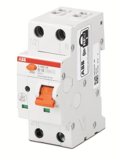 ABB Stotz-Kontakt S-ARC1 M C6, AFDD+LS S-ARC1M-C6, 10kA, 1P+N, 2TE устройство защиты от дугового замыкания + LS, 2CSA275901R9064