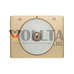 Berker 10790302 Arsys Жалюзи-панель переключателя с замком крышка, ключ извлекается в нейтральном положении цвет:золотой