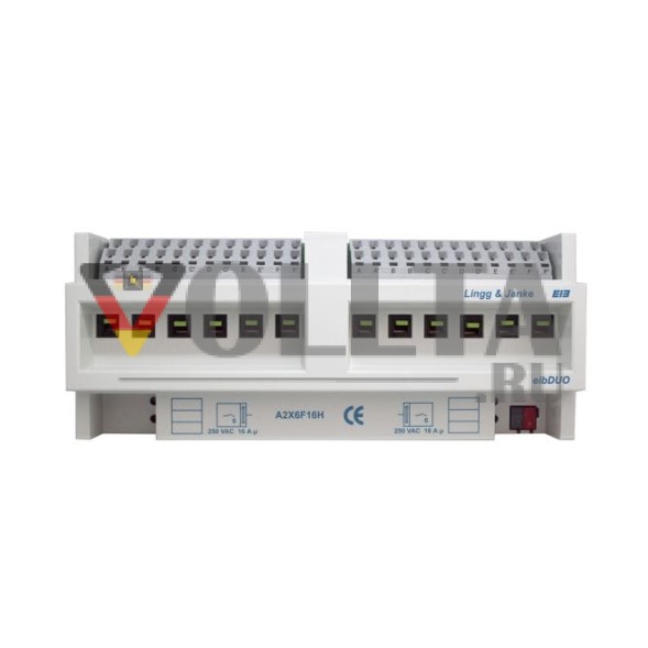 LINGG&amp;JANKE 89204SEC KNX-переключающий актуатор 16 A | 2x6-позиционный, ручное управление, безопасный