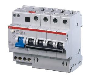 ABB Stotz-Kontakt DS204 A-K16/0.03, комбинация FI/LS 6kA, 4P, тип A, K 16A, 30mA, 2CSR254101R1167