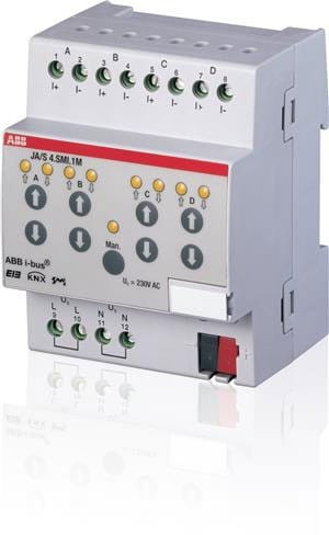 ABB Stotz-Kontakt JA/S4.SMI.1M, привод жалюзи SMI, 4-ходовой, ручное управление, REG, 2CDG110028R0011