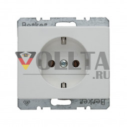 Berker 41150069 Arsys SCHUKO-розетка 16А, без защиты от детей цвет:полярная белизна, тон:глянец
