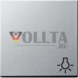 Gira 028526 клавишная система с символом подсветки 55 цвет алюминий