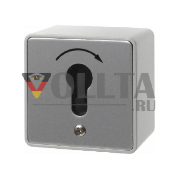 Berker 4448 Druckguss      IP44 Schlusseltaster 16А,  для накладной, для наружного монтажа цвет: алюминевый