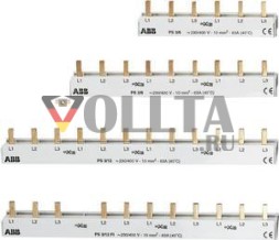 ABB Stotz-Kontakt PS 3/39/16 ILTS-E, фазная шина PS 3/39/16 ILTS-E 3-фазная, 39 контактов, 16 мм?, для ILTS-E, 2CDL030101R1639
