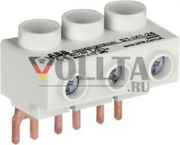 ABB Stotz-Kontakt S1-M1-25, 3-фазный плоский блок питания, для MS116 / MS132, 25 мм2, 1SAM201907R1101