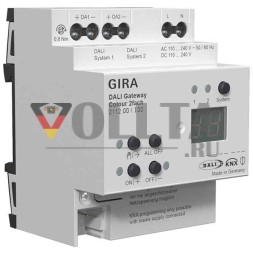 GIRA 211200 Цветной шлюз KNX DALI | 2-кратный