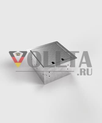 BS 8502E Резервуар с полым дном,Напольная розетка,2x портовая, контактная из нержавеющей стали
