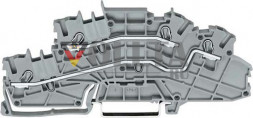 WAGO Зажим  4 мм² серый L/L 2003-6642