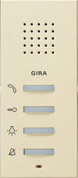 Gira 125001 System55 Квартирная станция цвет: кремово-белый, тон:глянец