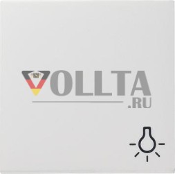 Gira 028527 клавишная система с символом подсветки 55 чистый белый матовый