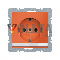 Berker 47506007 Q1 SCHUKO-розетка 16А, без защиты от детей orange