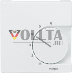Schneider серия: Merten 536219 System M Регулятор температуры помещения, крышка, цвет:полярная белизна, тон: матовый
