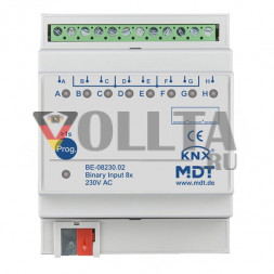 MDT BE-08230.02 8-канальный 4TE REG 230 В двоичный вход