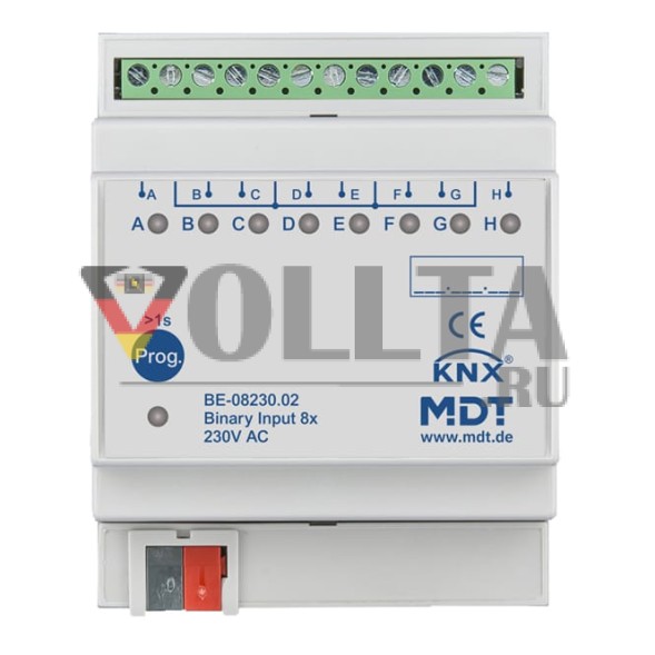 MDT BE-08230.02 8-канальный 4TE REG 230 В двоичный вход