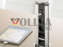 EVOline Port / Silver / 3 выдвижных гнезда