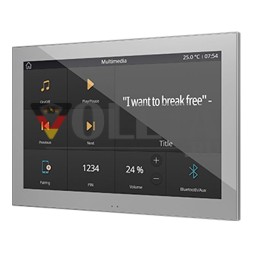 Zennio ZVIZ100S Z100 серебристая емкостная цветная сенсорная панель