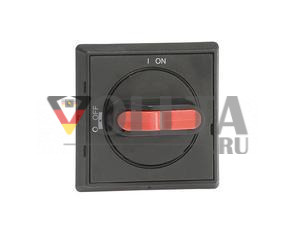 ABB Stotz-Kontakt OHBS2AJ1, селекторная рукоятка 0 ВЫКЛ.-1 ВКЛ., черный вал 6 мм IP65 для отключения нагрузки., 1SCA105215R1001