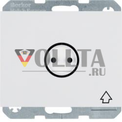 Berker 47867109 Розетка SCHUKO с откидной крышкой и сенсорным символом полярно-белый, глянцевый Berk