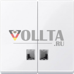 Merten 438525 System M серийный выключатель крышка, цвет:белый, тон:глянец
