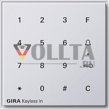 Gira 260566 Gira Keyless In кодовая клавиатура Gira TX_44 (WG UP) чисто-белый