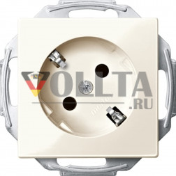 Schneider серия: Merten MEG2370-0344 System M SCHUKO-розетка 16А, цвет: кремово-белый, тон:глянец
