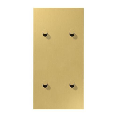 Крышка Jung ME12-25CK25 с коромыслом, конусная, 2-ходовая, 2 x 2 коромысла, вертикальная, серия LS 1912, латунь классика