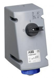 ABB Stotz-Kontakt 232MVS9W, розетка настенная переключаемая, 32 A 9h, IP67, 2P+E, 2CMA167872R1000