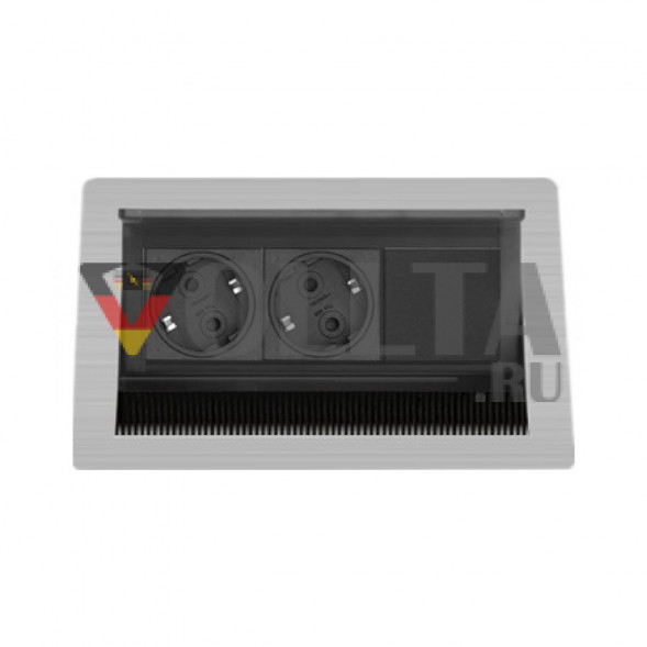 EVOline Fliptop Push S-2-1 / 2 розетки / 1 свободное пространство