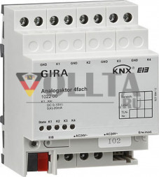 Gira 102200 Аналоговый актор, четверная