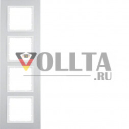 Berker 10146914 B7 рамка четверная цвет: алюминевый, тон: матовый
