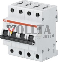 Автоматический выключатель ABB Stotz-Kontakt S203M-D16NA D16A 3-полюсный+NA 10 кА, 2CDS273103R0161