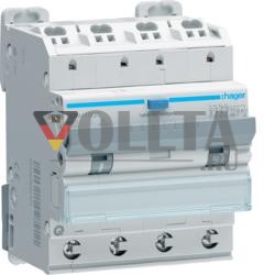 Hager ADM410QC 4P 6kA B-10A 30mA Тип A QC/QB дифференциальный автоматический выключатель