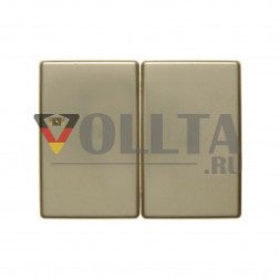 Berker 14340002 Arsys Двойной переключатель, коромысловый выключатель,  цвет:золотой