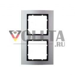 Berker 10123004 B3 рамка двойная,  цвет: алюминевый
