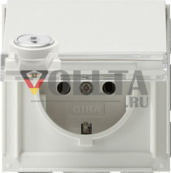 Gira 044766 TX44 SCHUKO-розетка  16А, c замки отсортированы цвет:чисто белый